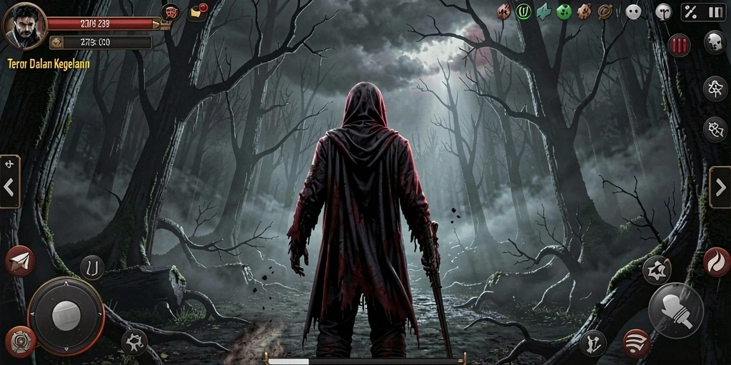 Gameplay Horror yang mencekam dan atmosfer menakutkan.