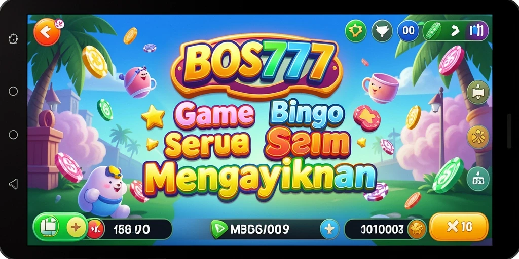 Screenshot utama BOS777 menampilkan gameplay Bingo yang seru.