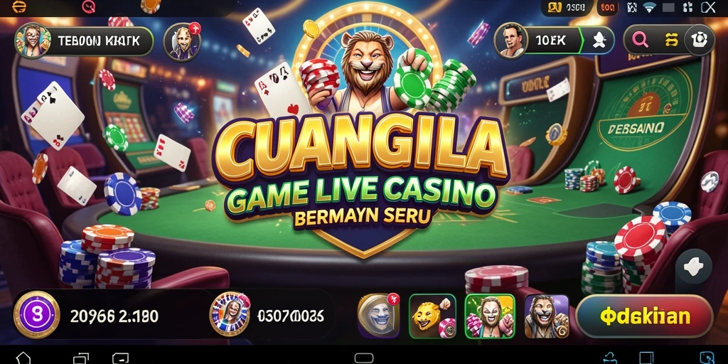 Screenshot menunjukkan dealer langsung sedang beraksi di CUANGILA.