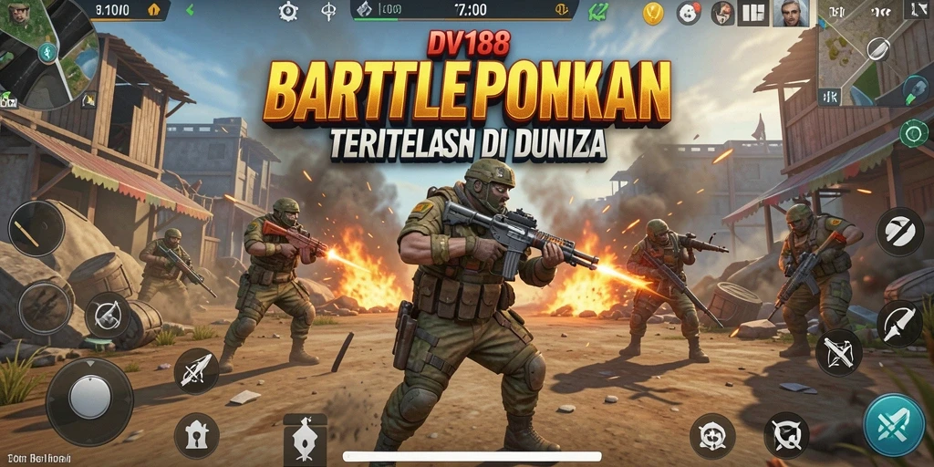 Tampilan gameplay yang seru dan menegangkan di DV188 Battle Royale.