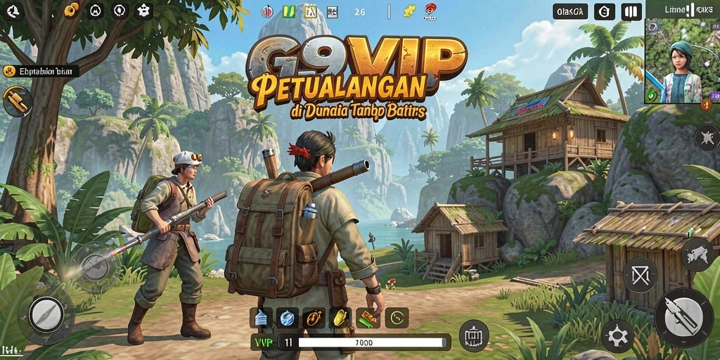 Tampilan gameplay menarik dari G9VIP di dunia Open World.