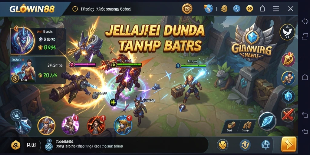 Screenshot gameplay GLOWIN88 yang menampilkan eksplorasi dunia terbuka.