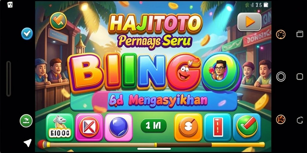 Screenshot gameplay HAJITOTO menunjukkan keseruan bermain Bingo.