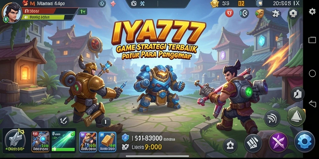 Screenshot gameplay IYA777 menampilkan pertempuran strategis yang intens.