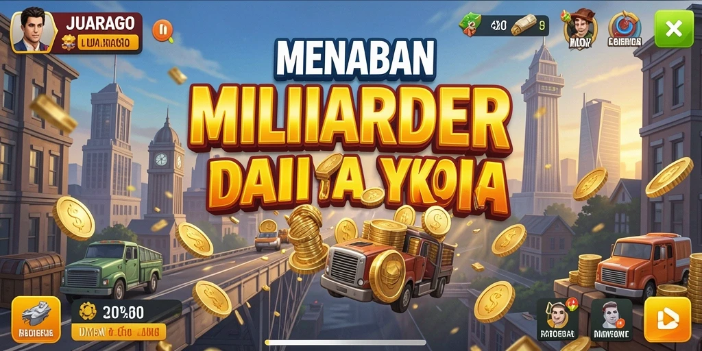 Tampilan gameplay seru dalam JUARAGO yang menampilkan aktivitas Tycoon.