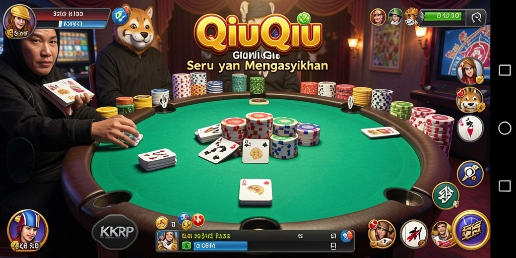 Screenshot KKRP menampilkan gameplay QiuQiu yang seru.