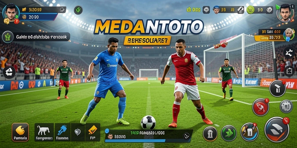 Screenshot gameplay MEDANTOTO menampilkan aksi seru dalam olahraga.
