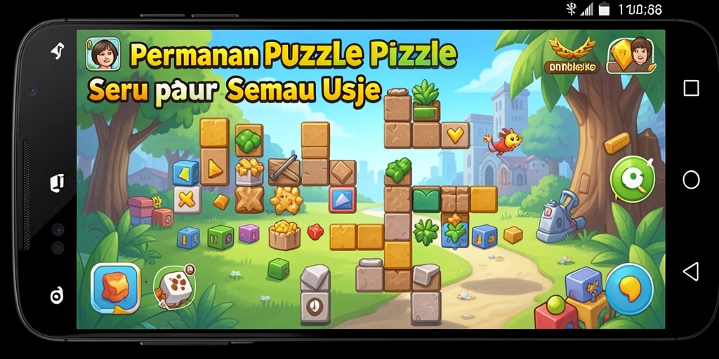 Screenshoot gameplay N06 menampilkan momen seru saat menyelesaikan puzzle.