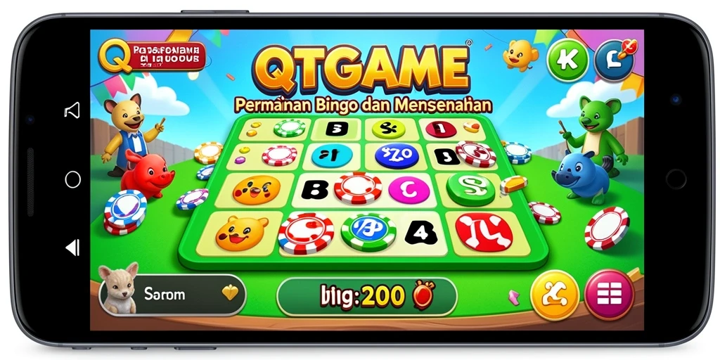 Tampilan gameplay Bingo yang menarik di QTGAME.