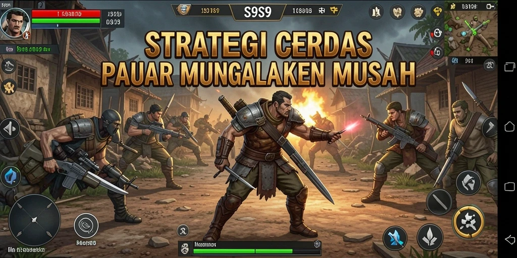 Tampilan gameplay strategis yang mendebarkan dalam S9S9.