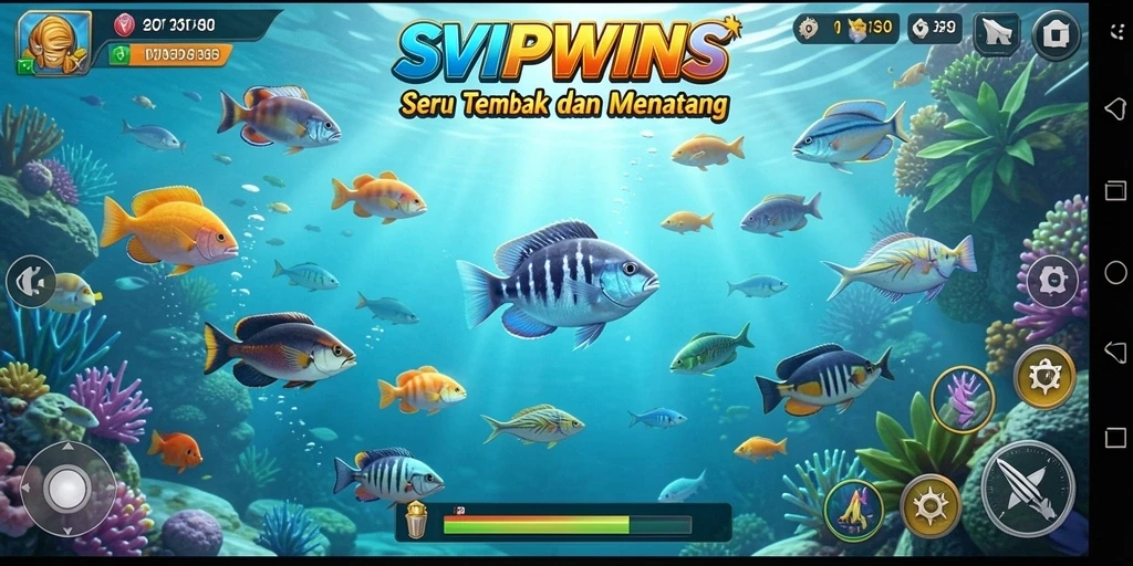Gameplay menembak ikan yang seru di SVIPWINS.